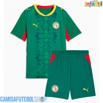 Camisa de time de futebol Senegal Replicas 2º Equipamento Infantil Mundo 2026 Manga Curta (+ Calças curtas)